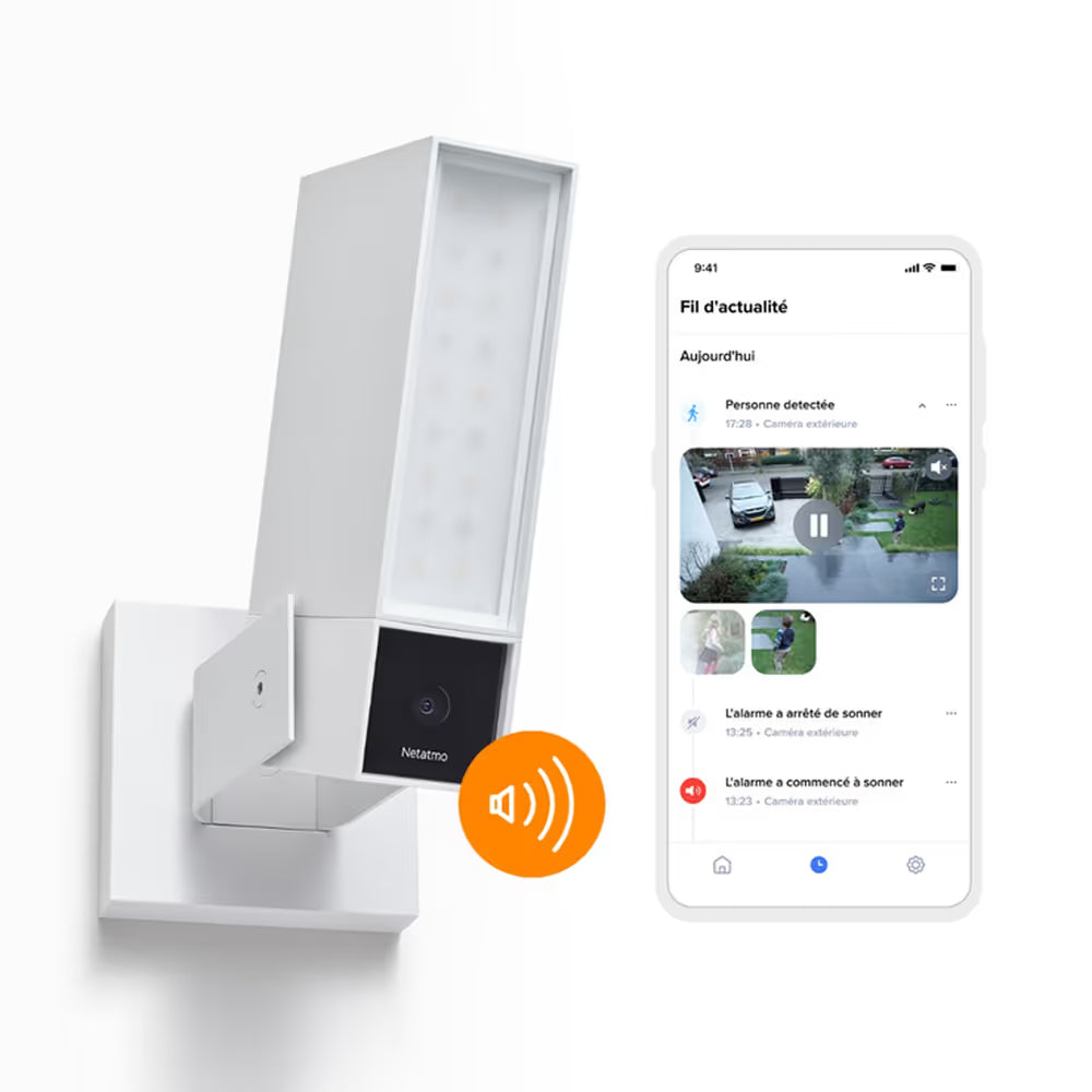 Netatmo Presence - Videocamera Intelligente di sicurezza esterna con Sirena - Bianco